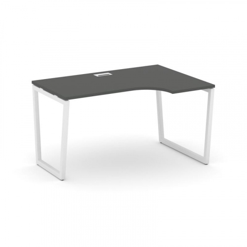 Style Project Стол рабочий эргоном. SN-4T2.SPA-012(R) Акация Лорка/Металл Антрацит/Заглушка Пластик фото 18