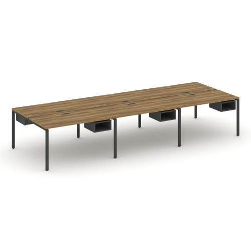 Бенч-система на 6 мест с подвесными тумбами Concept CN.DRS-143