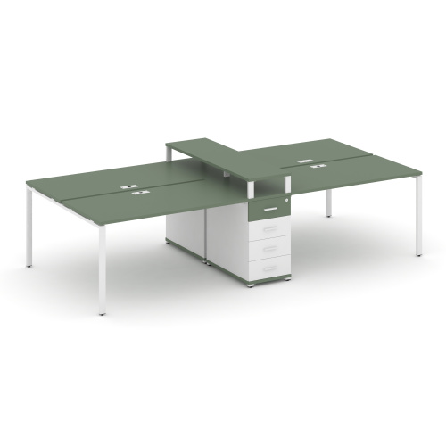 Бенч-система на 4 места с 1 опорной тумбой Concept CN.DRS-435 фото 5