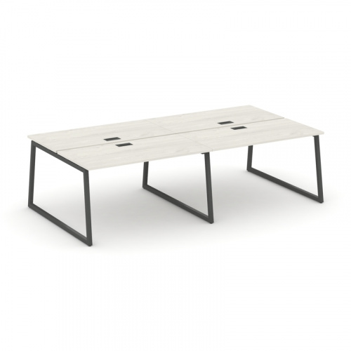 Style Project Рабочая станция 2-х сторон. SN-4T1.DRS-041 Акация Лорка/Металл Антрацит/Заглушка Пласт фото 9