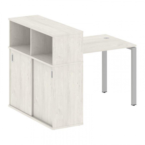 Стол письменный с шкафом-купе на П-обр. м/к Metal System БП.РС-СШК-3.1 фото 7