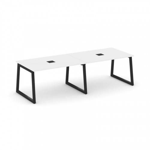 Style Project Стол переговорный SN-5T1.SPRG-011 Акация Лорка/Металл Антрацит/Заглушка Металл Антраци фото 4