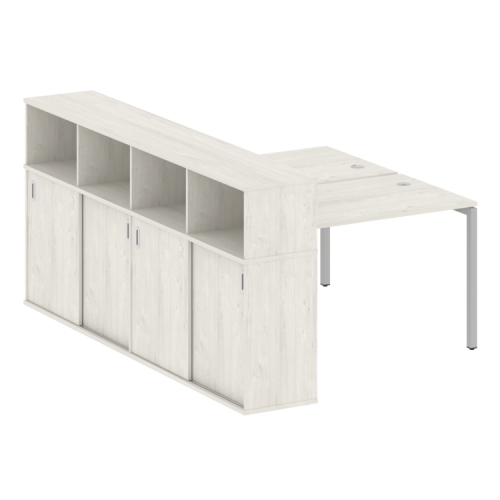 Бенч-система с шкафом-купе на П-обр. м/к Metal System Quattro 40БП.РС-СШК-4.2 фото 6 Бенч-система с шкафом-купе на П-обр. м/к Metal System Quattro 40БП.РС-СШК-4.2 фото 6