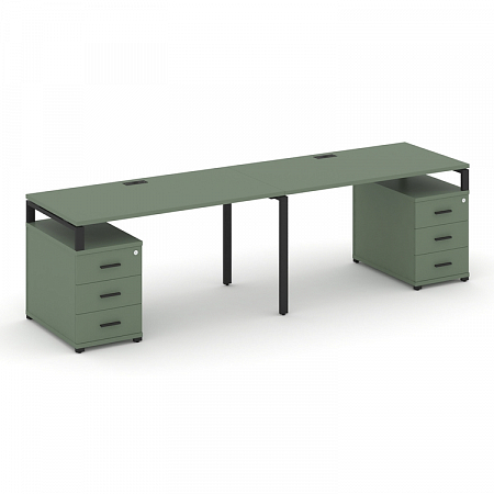 Бенч-система на 2 места с 2 опорными тумбами Concept CN.ORS-318