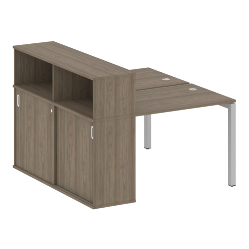 Бенч-система с шкафом-купе на П-обр. м/к Metal System Quattro 50БП.РС-СШК-2.1 фото 2