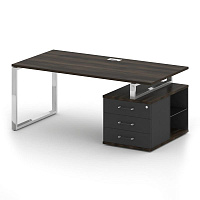 Стол руководителя с опорной тумбой Shift SK.SRT-180 (R)