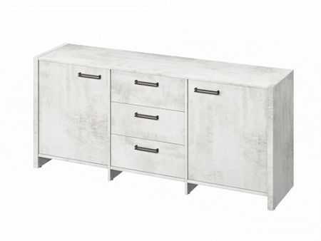 Тумба трехсекционная FB-13-01.D Хромикс белый