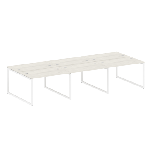 Бенч-система на 6 рабочих мест на О-обр. м/к Metal System Quattro 40БО.СМ-6.2 фото 4