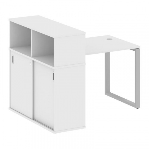 Стол письменный с шкафом-купе на О-обр. м/к Metal System БО.РС-СШК-3.1 фото 12