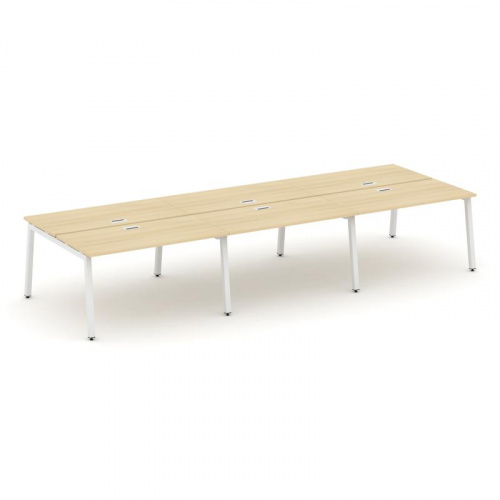 Style Project Рабочая станция 2-х сторон. SN-5A.DRS-072 Антрацит/Металл Белый 3540*1432*750 фото 17