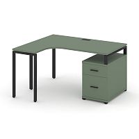 Стол эргономичный с опорной тумбой Concept CN.SA-304(L)