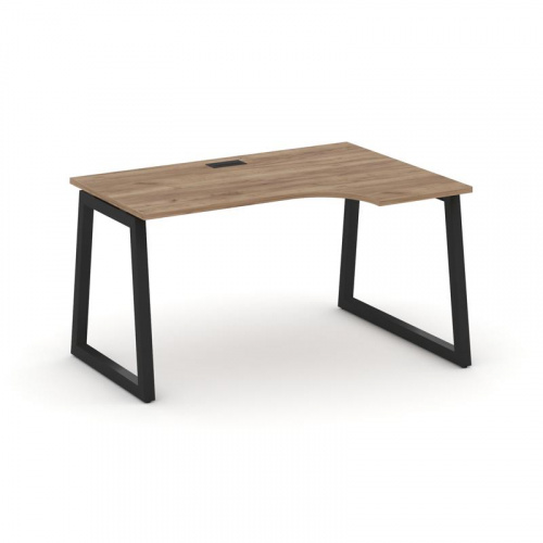 Style Project Стол рабочий эргоном. SN-5T1.SPA-011(R) Акация Лорка/Металл Антрацит/Заглушка Пластик фото 6 Style Project Стол рабочий эргоном. SN-5T1.SPA-011(R) Акация Лорка/Металл Антрацит/Заглушка Пластик фото 6