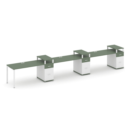 Бенч-система на 3 места с 3 опорными тумбами Concept CN.ORS-461 фото 5