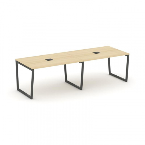 Style Project Стол переговорный SN-4T2.SPRG-011 Акация Лорка/Металл Антрацит/Заглушка Металл Антраци фото 28