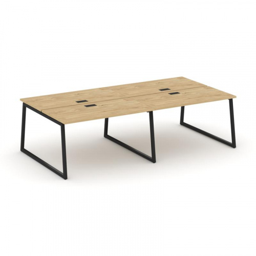 Style Project Рабочая станция 2-х сторон. SN-4T1.DRS-041 Акация Лорка/Металл Антрацит/Заглушка Пласт