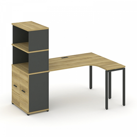 Стол эргономичный с опорным распашным шкафом Concept CN.SA-216(R)