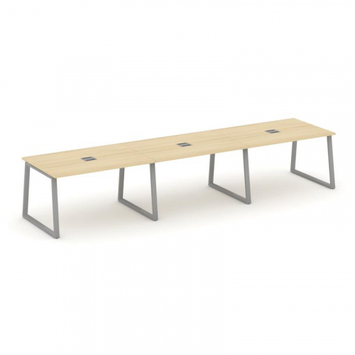 Style Project Стол переговорный SN-6T1.SPRG-023 Акация Лорка/Металл Антрацит/Заглушка Металл Антраци фото 21