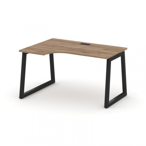 Style Project Стол рабочий эргоном. SN-5T1.SPA-021(L) Акация Лорка/Металл Антрацит/Заглушка Пластик фото 9