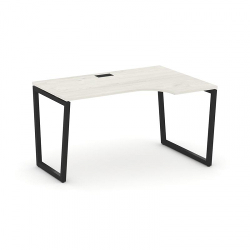 Style Project Стол рабочий эргоном. SN-4T2.SPA-012(R) Акация Лорка/Металл Антрацит/Заглушка Пластик фото 6