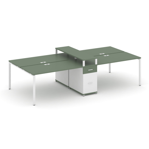 Бенч-система на 4 места с 1 опорной тумбой Concept CN.DRS-437 фото 5