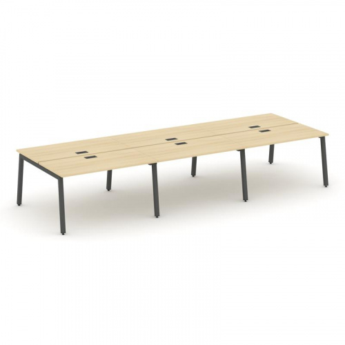 Style Project Рабочая станция 2-х сторон. SN-5A.DRS-072 Антрацит/Металл Белый 3540*1432*750 фото 21