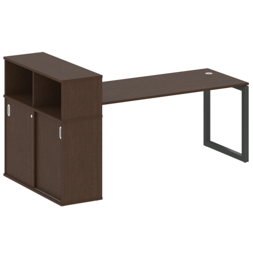 Стол офисный с шкафом-купе на О-обр. м/к Metal System Quattro 50БО.РС-СШК-3.5 фото 8