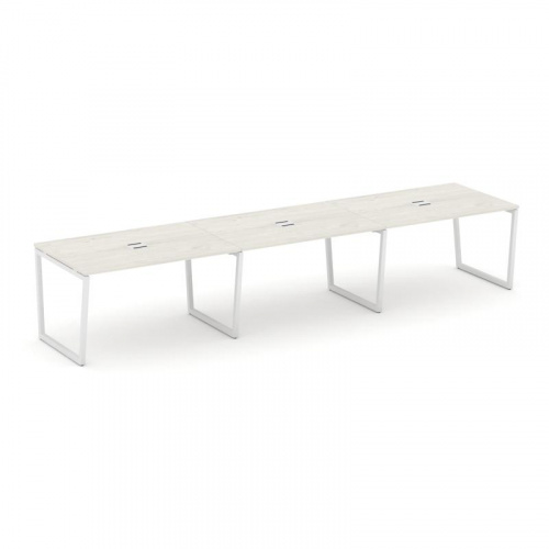 Style Project Стол переговорный SN-4T2.SPRG-023 Акация Лорка/Металл Антрацит/Заглушка Металл Антраци фото 12