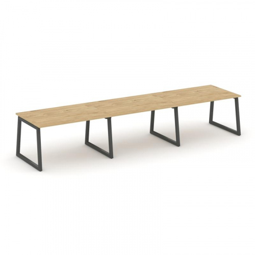 Style Project Стол переговорный SN-5T1.SPRG-021.3 Акация Лорка/Металл Антрацит 2940*980*750 фото 4 Style Project Стол переговорный SN-5T1.SPRG-021.3 Акация Лорка/Металл Антрацит 2940*980*750 фото 4