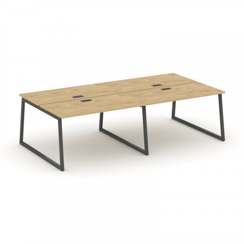 Style Project Рабочая станция 2-х сторон. SN-4T1.DRS-041 Акация Лорка/Металл Антрацит/Заглушка Пласт фото 11