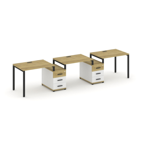 Бенч-система на 3 места с 2 опорными тумбами Concept CN.ORS-325 фото 6