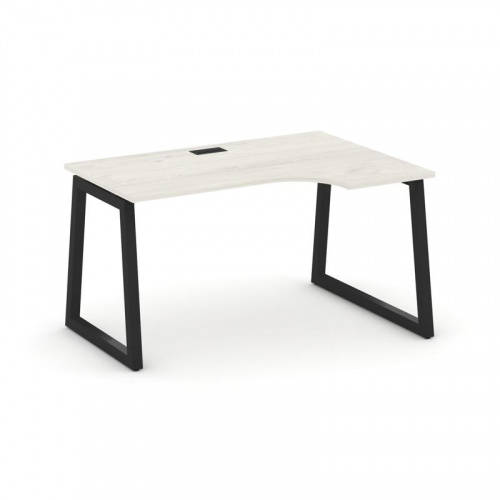 Style Project Стол рабочий эргоном. SN-5T1.SPA-011(R) Акация Лорка/Металл Антрацит/Заглушка Пластик фото 4 Style Project Стол рабочий эргоном. SN-5T1.SPA-011(R) Акация Лорка/Металл Антрацит/Заглушка Пластик фото 4