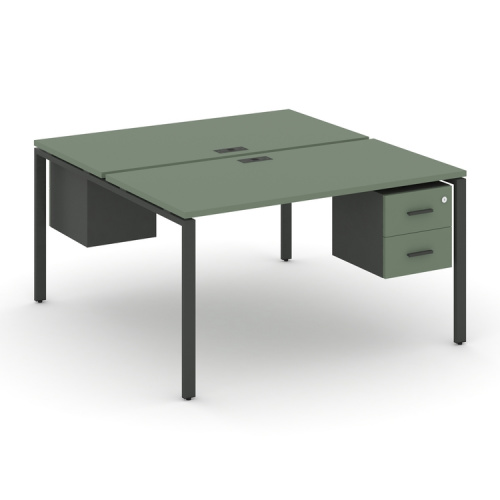 Бенч-система на 2 места с подвесными тумбами Concept CN.DRS-113 фото 2