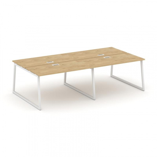 Style Project Рабочая станция 2-х сторон. SN-4T1.DRS-041 Акация Лорка/Металл Антрацит/Заглушка Пласт фото 3