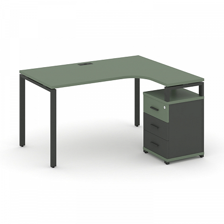 Стол эргономичный с опорной тумбой Concept CN.SA-307(R)