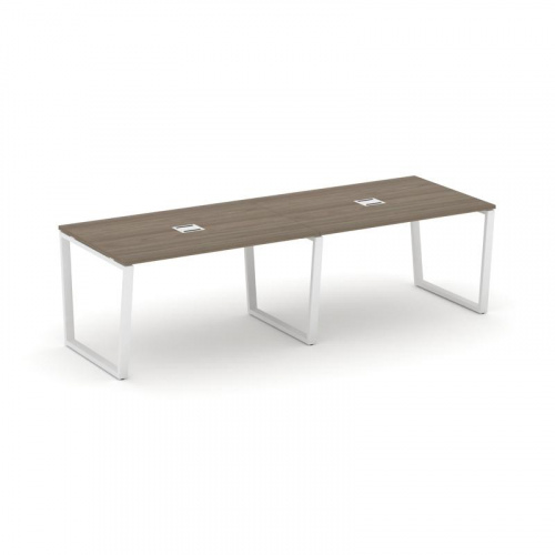 Style Project Стол переговорный SN-6T2.SPRG-011 Акация Лорка/Металл Антрацит/Заглушка Металл Антраци фото 15