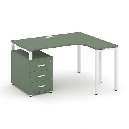 Стол эргономичный с опорной тумбой Concept CN.SA-301(R)