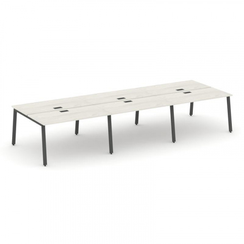 Style Project Рабочая станция 2-х сторон. SN-6A.DRS-061 Дуб Наварра/Металл Белый 2940*1232*750 фото 23