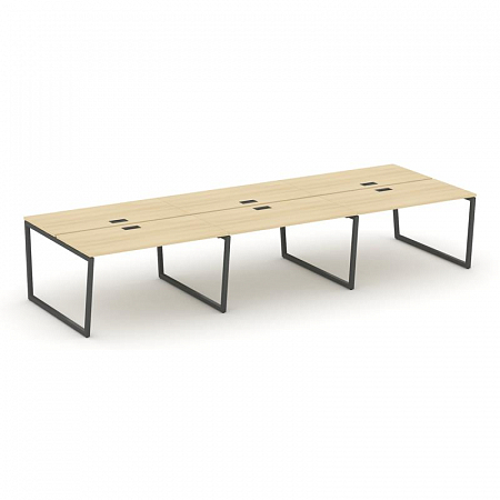 Style Project Рабочая станция 2-х сторон. SN-4T2.DRS-074 Акация Лорка/Металл Антрацит/Заглушка Пласт