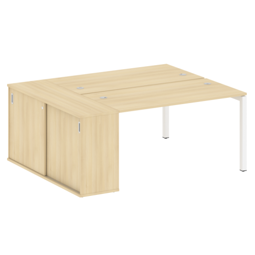 Бенч-система с шкафом-купе на П-обр. м/к Metal System Quattro 50БП.РС-СШК-1.3 фото 15