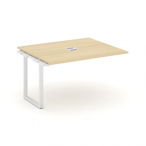 Style Project Проходной наб. элем. перег. стола SN-6O.NSPRG-033 Дуб Наварра/Металл Белый 1380*1180*7 фото 24