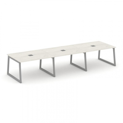 Style Project Стол переговорный SN-5T1.SPRG-054 Акация Лорка/Металл Антрацит/Заглушка Металл Антраци фото 13