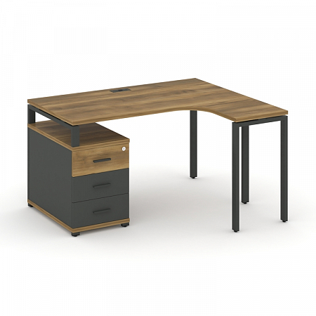 Стол эргономичный с опорной тумбой Concept CN.SA-301(R)