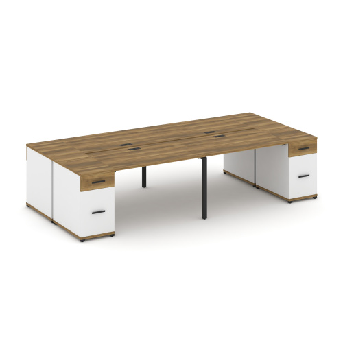 Бенч-система на 4 места с 2 опорными тумбами Concept CN.DRS-430 фото 7