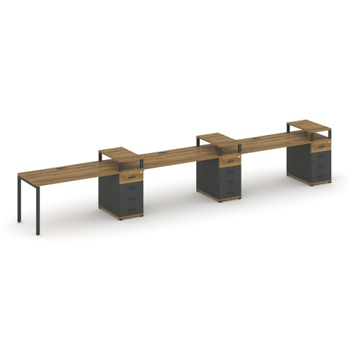 Бенч-система на 3 места с 3 опорными тумбами Concept CN.ORS-460