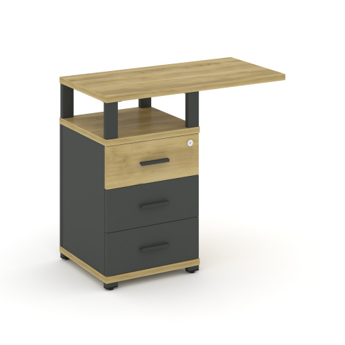 Тумба приставная с 3 ящиками Concept CN.TUS-002 W фото 4