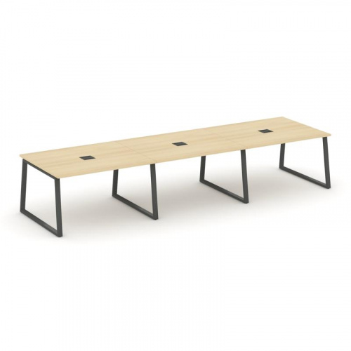 Style Project Стол переговорный SN-6T1.SPRG-053 Акация Лорка/Металл Антрацит/Заглушка Металл Антраци фото 28