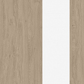 Дуб Светлый / Белый Бриллиант / Металл Белый