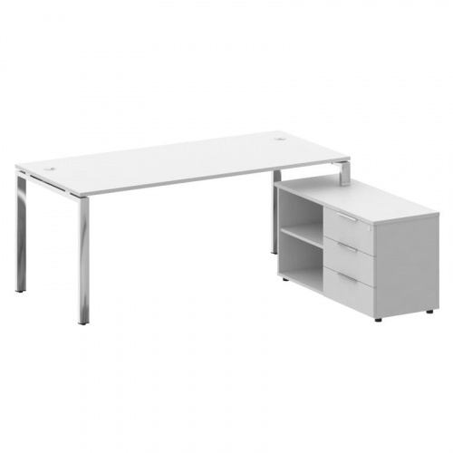 Стол руководителя с тумбой Metal System Direct БГ.СРТ-5.8 (R) фото 3