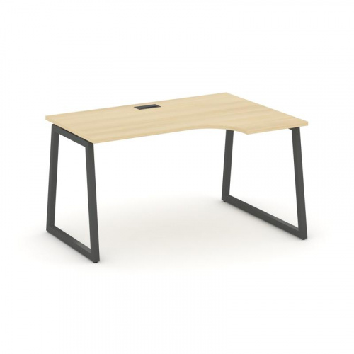 Style Project Стол рабочий эргоном. SN-4T1.SPA-002(R) Акация Лорка/Металл Антрацит/Заглушка Пластик фото 28