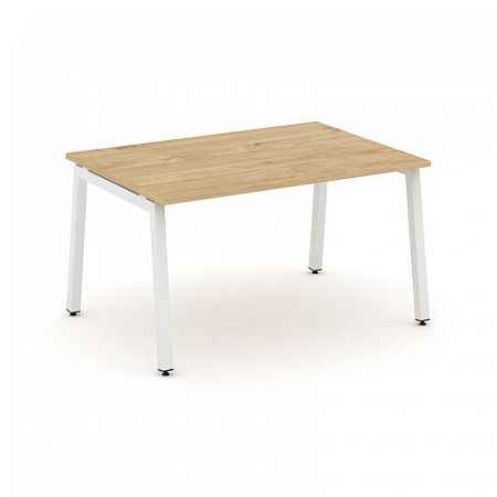 Style Project Стол переговорный SN-5A.SPRG-004.3 Тиквуд Светлый/Металл Белый 1580*980*750